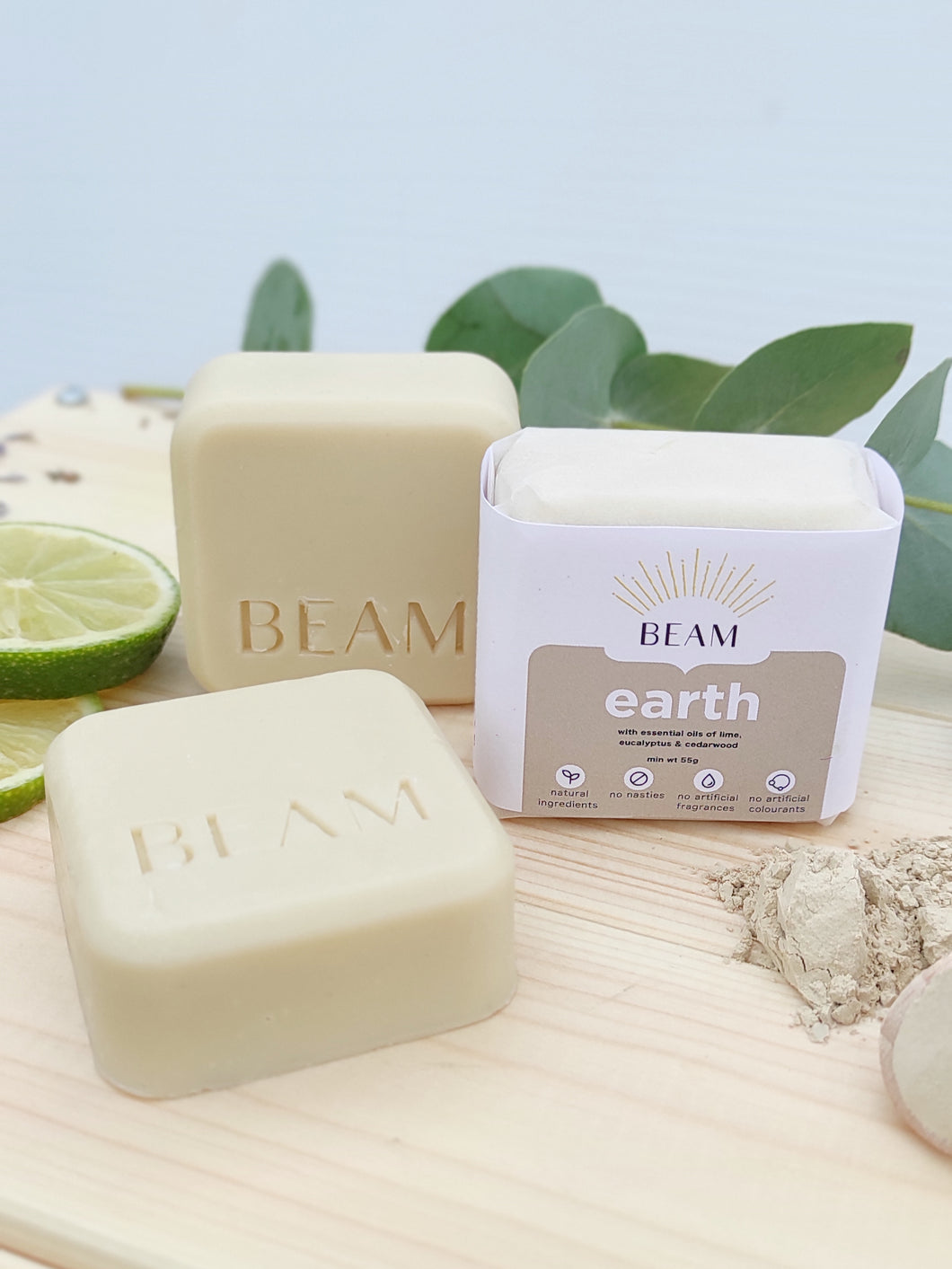 Earth yellow clay soap bar - BEAM natural body care
